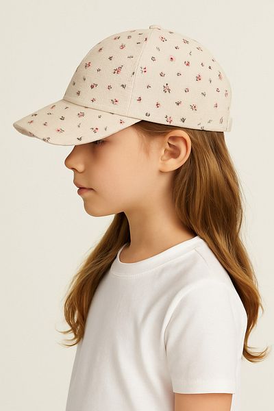 wakawakakidsstore Little Flower Patterned Baby Girl Hat