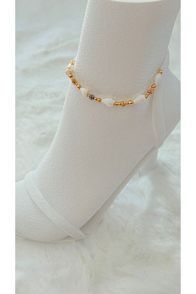 GM TAKI Dorika Beaded and Seashell Anklet