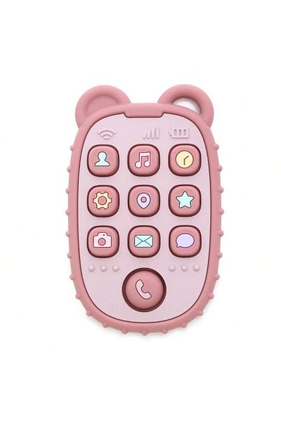 OEM Mini silicone teething toy phone