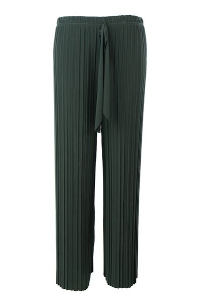 Oppland Women's Boutique Trouser Skirt Elastic Waist Pleated Front Piece Fabric Detailed Comfortable Sandy Fabric