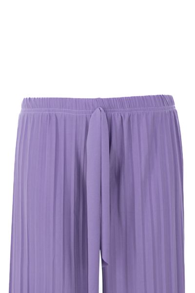 Oppland Women's Boutique Trouser Skirt Elastic Waist Pleated Front Piece Fabric Detailed Comfortable Sandy Fabric