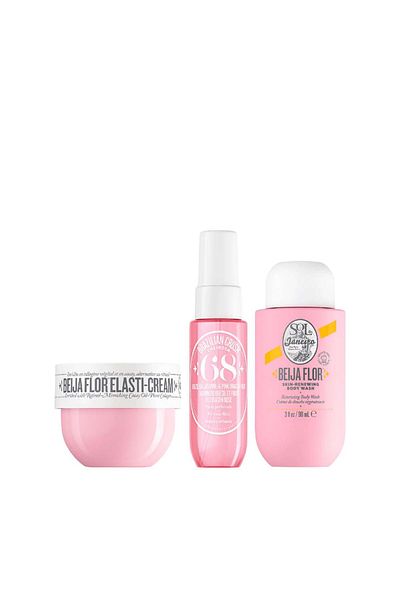 Sol De Janeiro Σετ περιποίησης Sol De Janeiro, Beija Flor Jet Set, 3 τεμάχια, κρέμα 50 ml, σπρέι 30 ml, αφρόλουτρο 90 ml