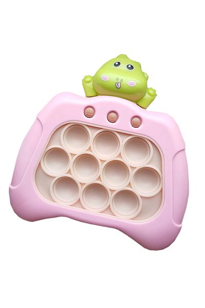 OEM Joc interactiv Pop-It Consola, antistres, cu sunete si lumini, Dino Roz