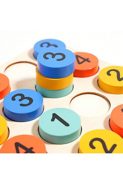 OEM Wooden Sudoku game for children, inset puzzle
