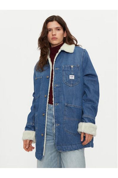 Lee Jachetă din denim pentru femei 205053 albastră