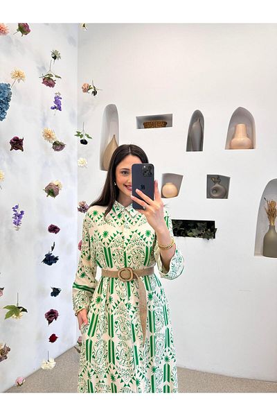 Ranasubaşı Nano Shirt Dress Green
