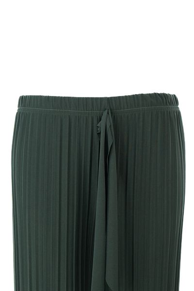 Oppland Women's Boutique Trouser Skirt Elastic Waist Pleated Front Piece Fabric Detailed Comfortable Sandy Fabric