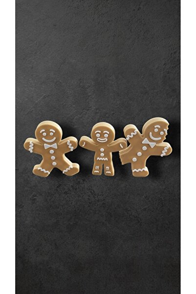 craftlab 3'lü Zencefilli Kurabiye Adam Buzdolabı Magnet Seti 5 Cm