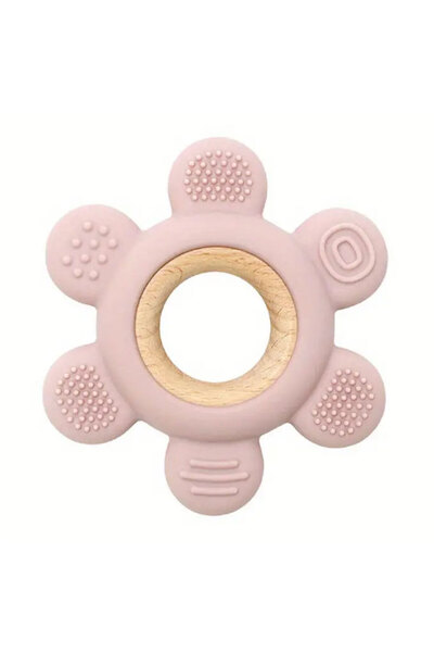 OEM Jucarie pentru Dentitie, din Silicon, in Forma de Stea, fara BPA, roz