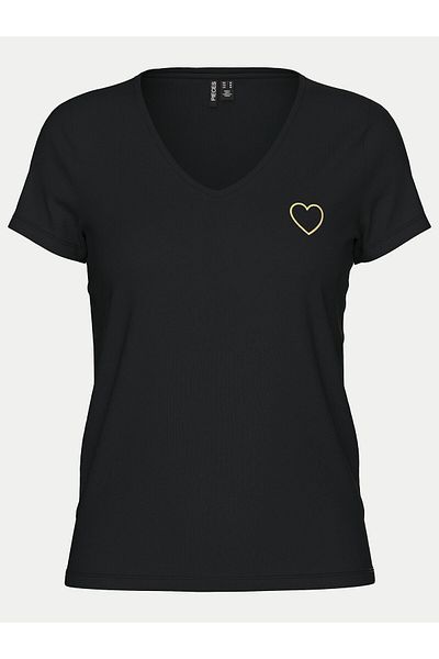 PIECES Tricou damă 17102921 negru