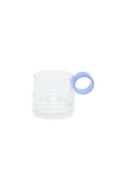PRICKLY PEAR Blue Circle Handle Glass - Unique and Stylish Drinkware