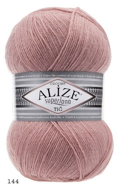Alize Ață de tricotat manuală croșetată Süperlana 144 roz somon