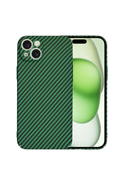 SKYDDAR INNOVATION Carcasă pentru iPhone 15 Plus, textură de carbon, Carbonit...