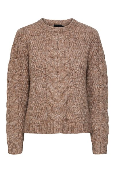 PIECES Women's Sweater 17140372 Brown