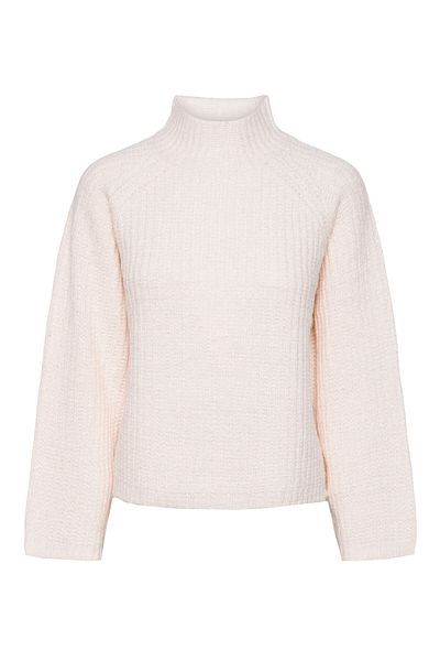 PIECES Women's Turtleneck 17128212 Ecru