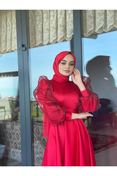 Butik Tesettür Abiye Elbise Nose