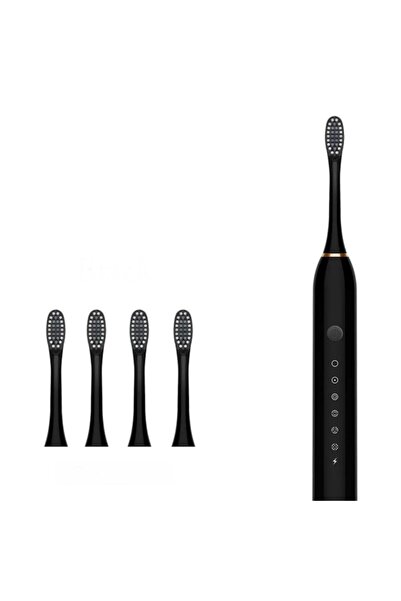 Sonic Electric Toothbrush Sonic X-3, Water Resistant IPX7, 42000 Pulsations/Minute, DuPont Brush Heads, 6