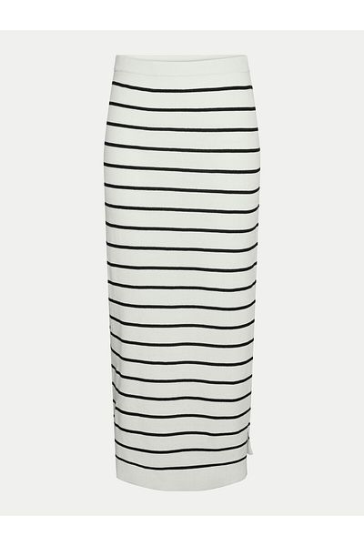 PIECES Women's Pencil Skirt 17150578 White