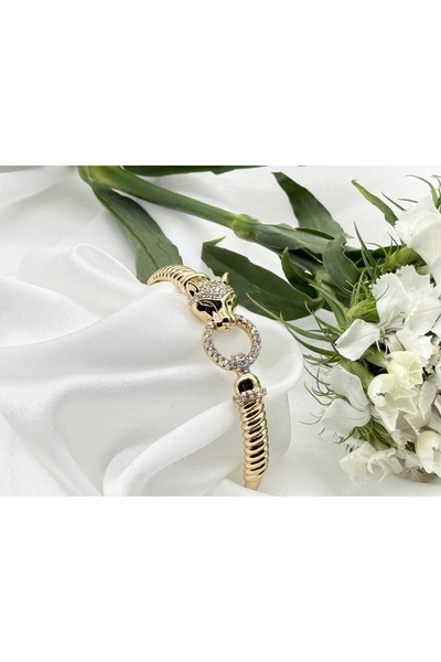 Lunays KAPLAN BAŞLI KUYUMCU İŞÇİLİĞİ KARARMAZ-ANTİALERJİK 14 AYAR ALTIN KAPLA...