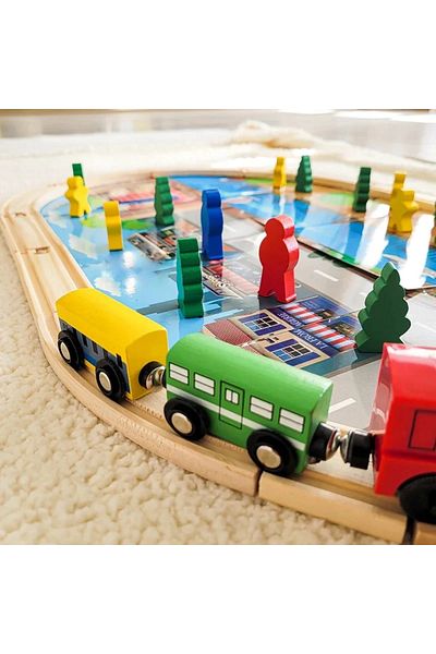 OEM Magnetic train circuit, Electric, made of wood