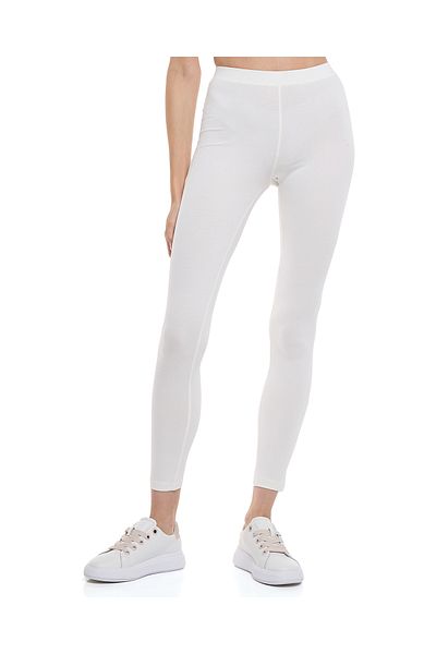 R&B Solid Leggings with Elastic Waist
