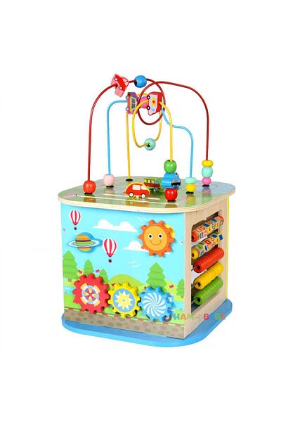 OEM Children's activity center, cognitive development, 6 in 1, made of wood