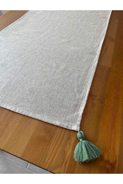 Markaev Lite Green Tassel Detailed Runner 50X140