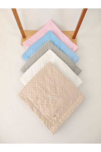 Bebella Quilted Chickpea Baby Swaddle Blanket – Double Sided / Seasonal / Newborn / Hospital Release