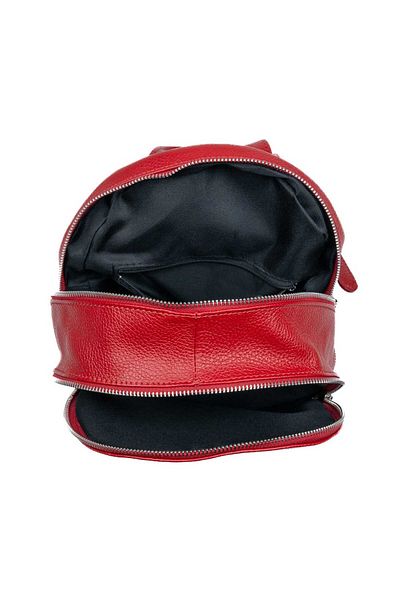 Toro Nero Women's backpack made of dark red suede leather