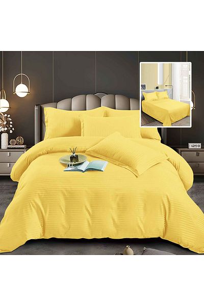RALEX PUCIOASA POLYCOTTON DAMASK BED LINEN (YELLOW)