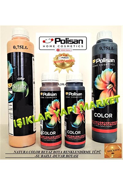 Polisan Natura Color -su Bazlı -duvar Boyası -tüp Boya -0,75lt. (BEYAZ BOYA R...