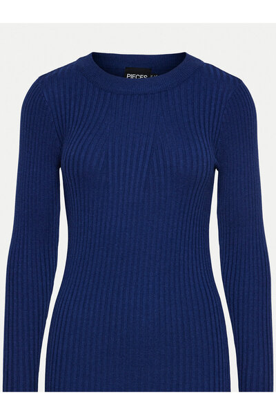 PIECES Rochie tricotată pentru femei 17115048 albastră