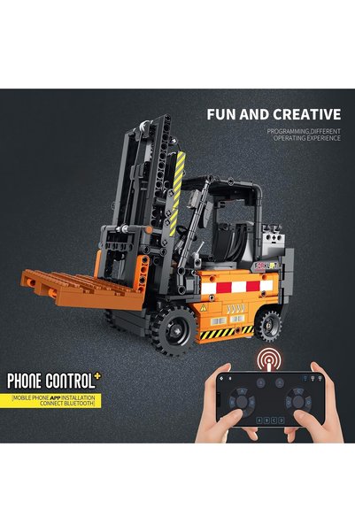 REOBRIX Forklift Rc Kontrollü, Teknik Blok Yapı Kiti (722 PARÇA)
