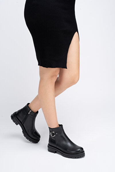 Clara Jones Hakiki Deri Kadın Günlük Kışlık Bot