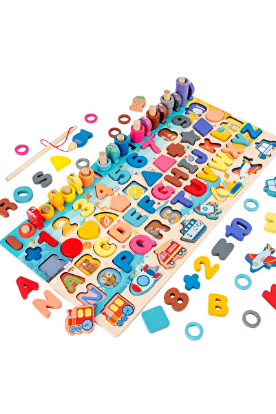 OEM Joc Logarithmic Montessori multifunctionala 7 in 1 din lemn, Profesii