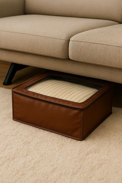 SER&YAT Windowed Supported Wire Large Size Plus Under Base Multi-Purpose Organizer Organizer Storage 66x46x20 Cm