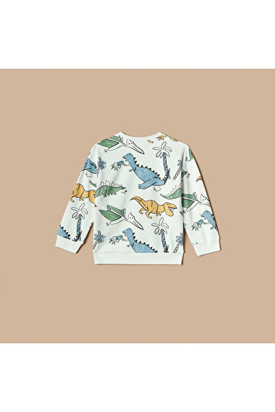 Juniors Dinosaur Print Sweatshirt