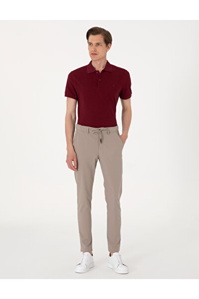 Pierre Cardin Bordo Slim Fit %100 Pamuk Polo Yaka Basic Tişört 50306448-VR014
