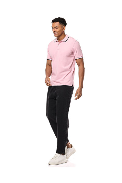 R&B Washed Tapered Fit Jeans with Button Closure