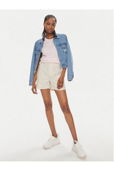 Pepe Jeans Women's Material Shorts PL801093 Ecru