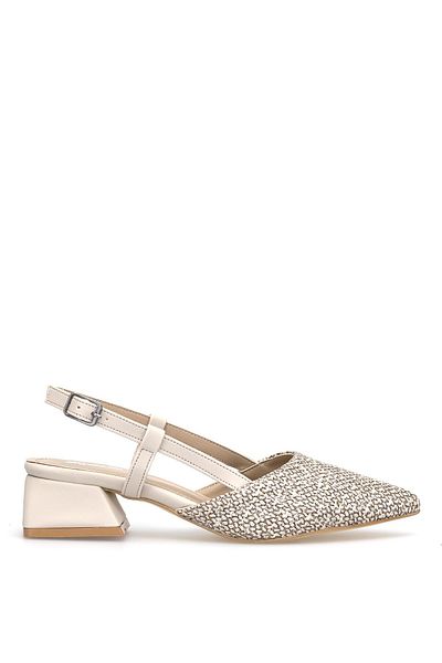 Ayakkabı Fuarı Elit Mst507T Women's Classic Heeled Shoes Tan