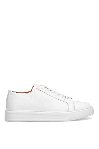 MARCOMEN 152-17494 Men's Genuine Leather Classic Sneaker White