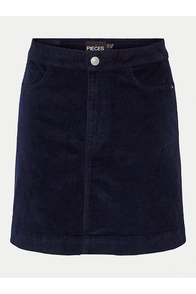 PIECES Women's A-line Skirt 17154207 Navy Blue