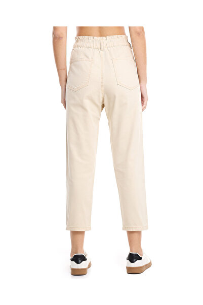 R&B Solid Tapered Fit Jeans with Button Closure