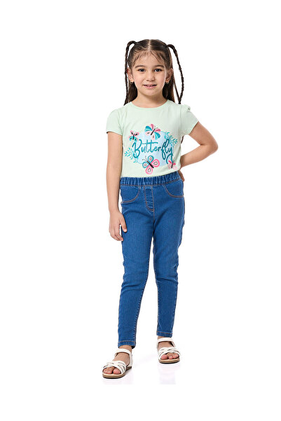 R&B Washed Skinny Fit Jeans with Elastic Waist