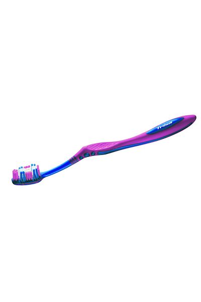 Trisa Flexible Head 3 Soft Manual Toothbrush 517402 Pink