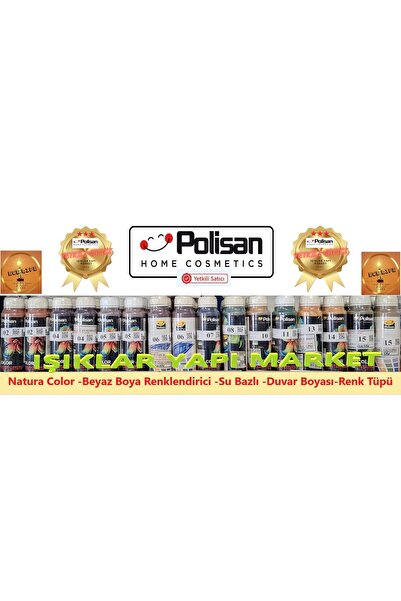 Polisan Natura Color -su Bazlı -duvar Boyası -tüp Boya -0,75lt. (BEYAZ BOYA RENKLENDİRİR)