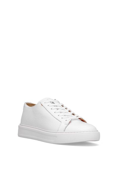 MARCOMEN 152-17494 Men's Genuine Leather Classic Sneaker White