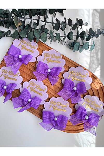 Pass Pano "20 Pieces Stylish Bow Oyster Baby Magnets – for Mevlüt and Baby Sh...