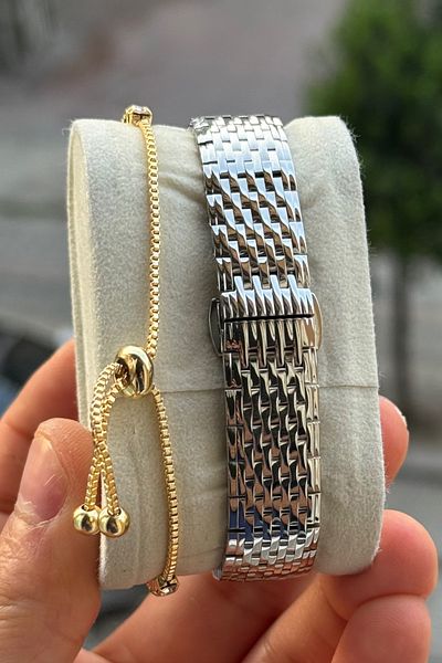Homies Women's Wristwatch Gift Box with Bracelet Gift Waterproof Steel Cord.Hm2313232